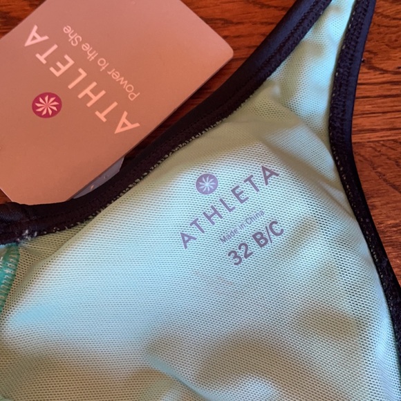 Athleta Black Halter Tara Tankini Swimsuit 32 B/C NWT - Picture 11 of 11